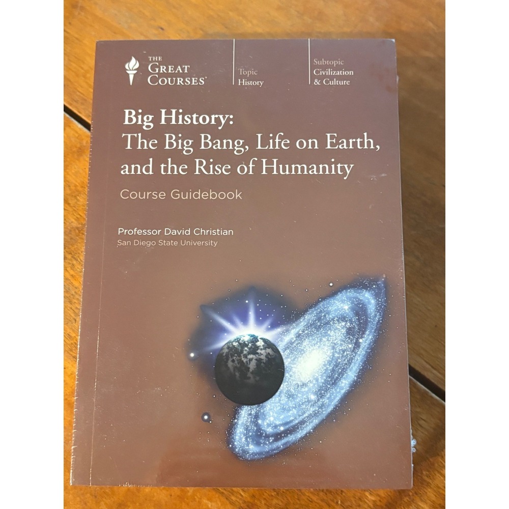 The Great Courses Big History 8 DVD Set & Guidebook David Christian Education
